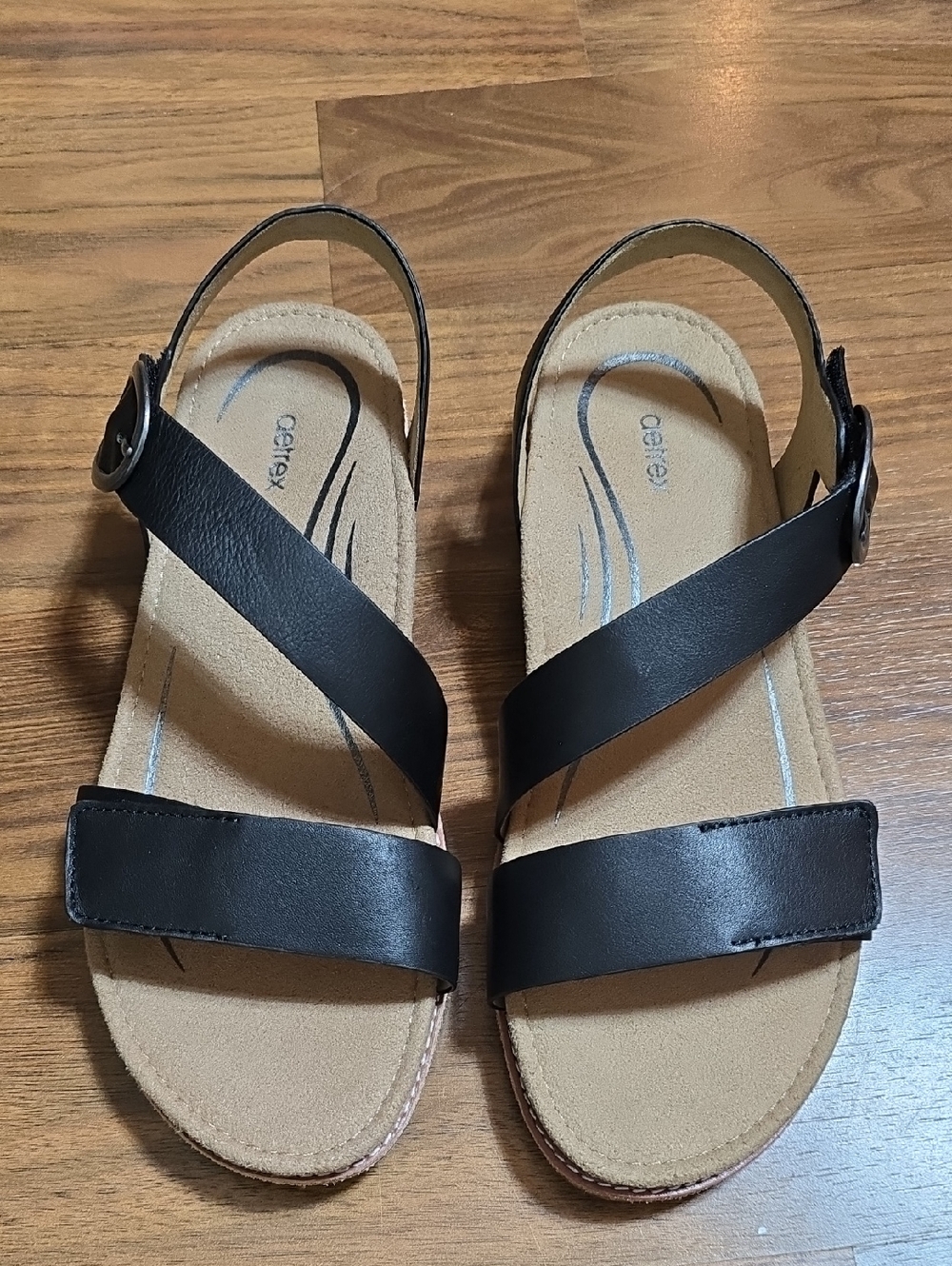 Aetrex Tamara Asymmetrical Quarter Strap Sandal